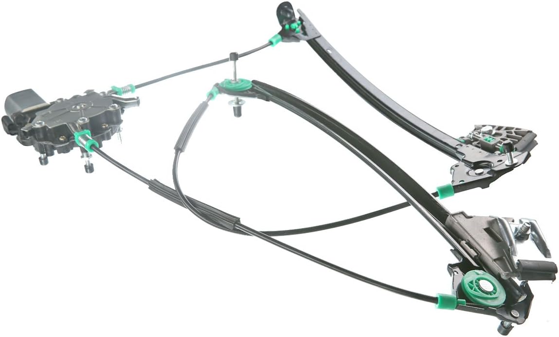 Front Passenger Side Power Window Regulator with Motor for Chevy Corvette 1997-2004 Pack of 2