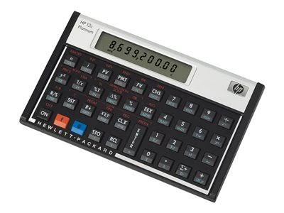 HP 12c Platinum Financial Calculator - Carbonite/Silver