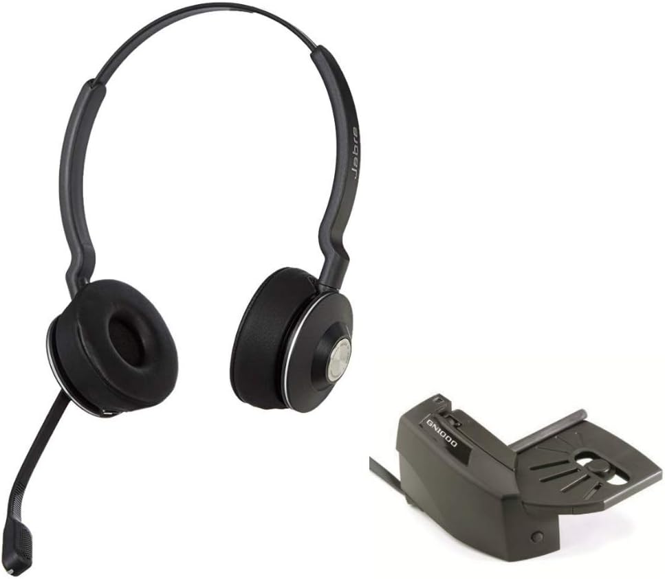 Jabra Engage 65 Wireless Stereo Headset with 14201-17 Link 17 EHS Adapter for Polycom
