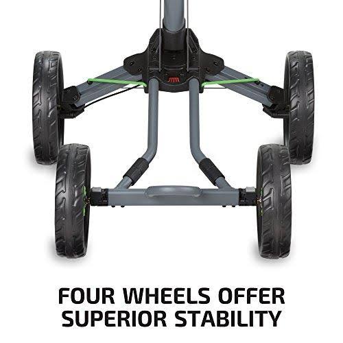 Bag Boy - Quad XL Push Cart - Matte Black/Red