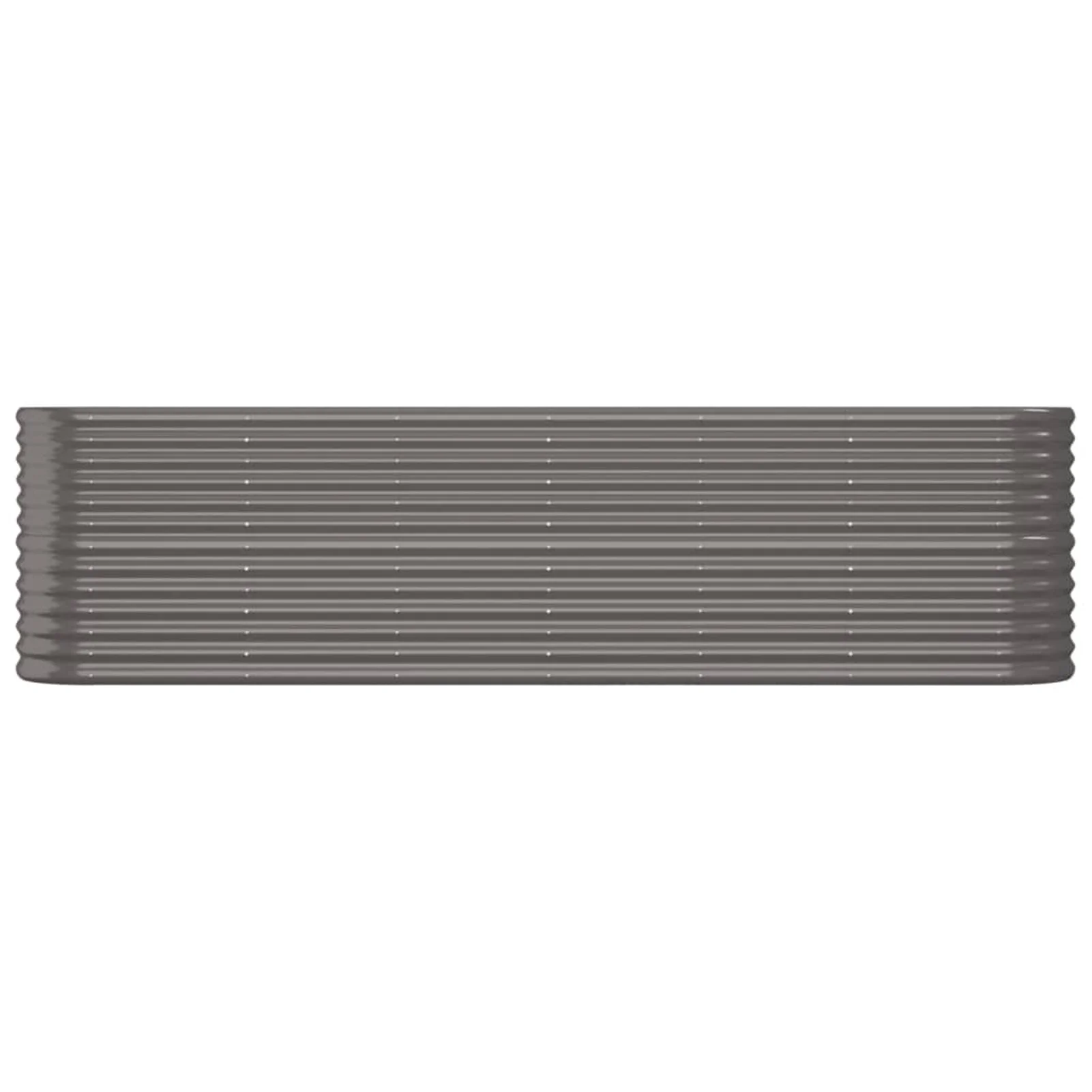 Gecheer Garden Raised Bed Powder-coated Steel 102.4"x15.7"x26.8" Gray