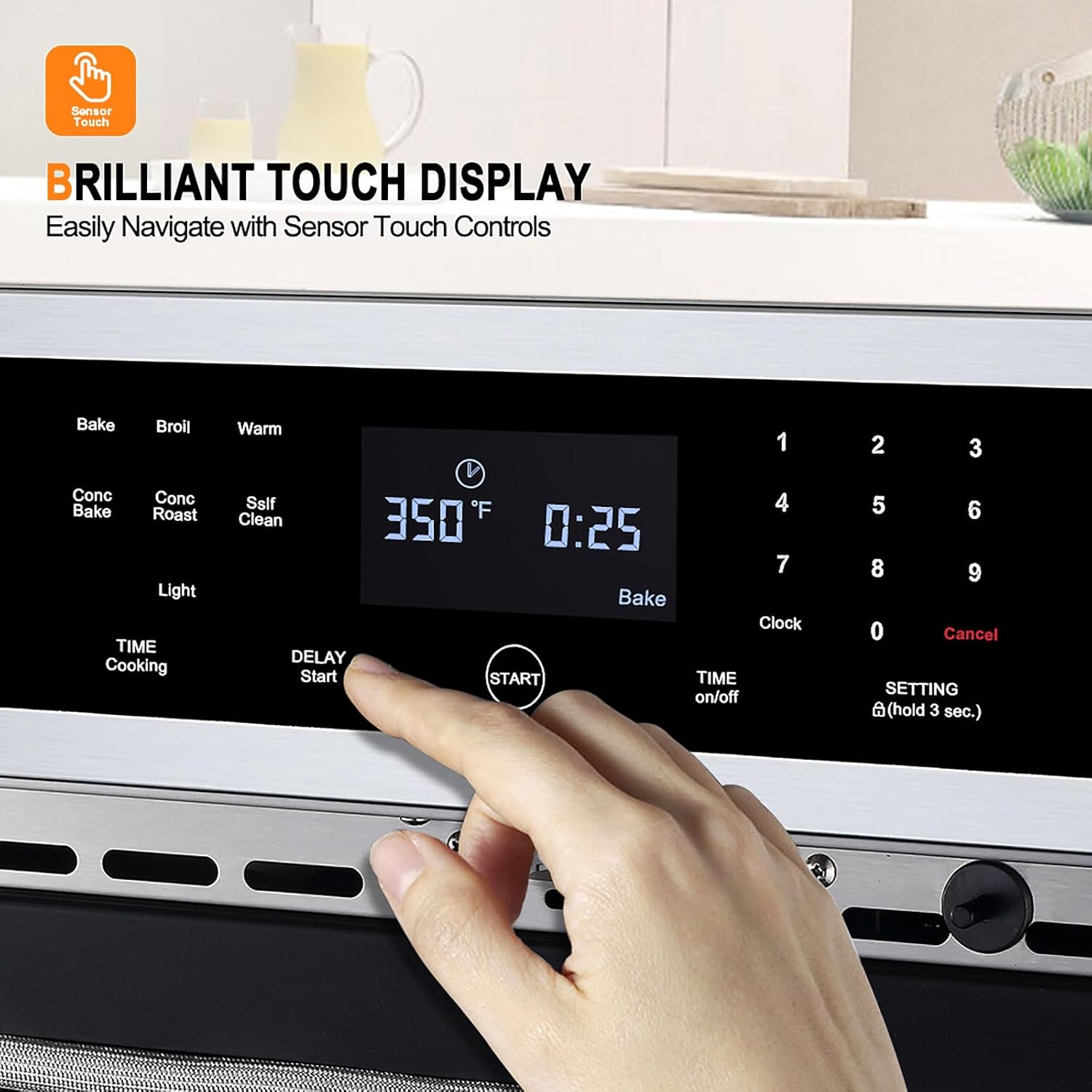 Gasland Gas Cooktop 30 Inch 5 Burners Stainless Steel+30 inch Electric Wall Oven 8 Cooking Function