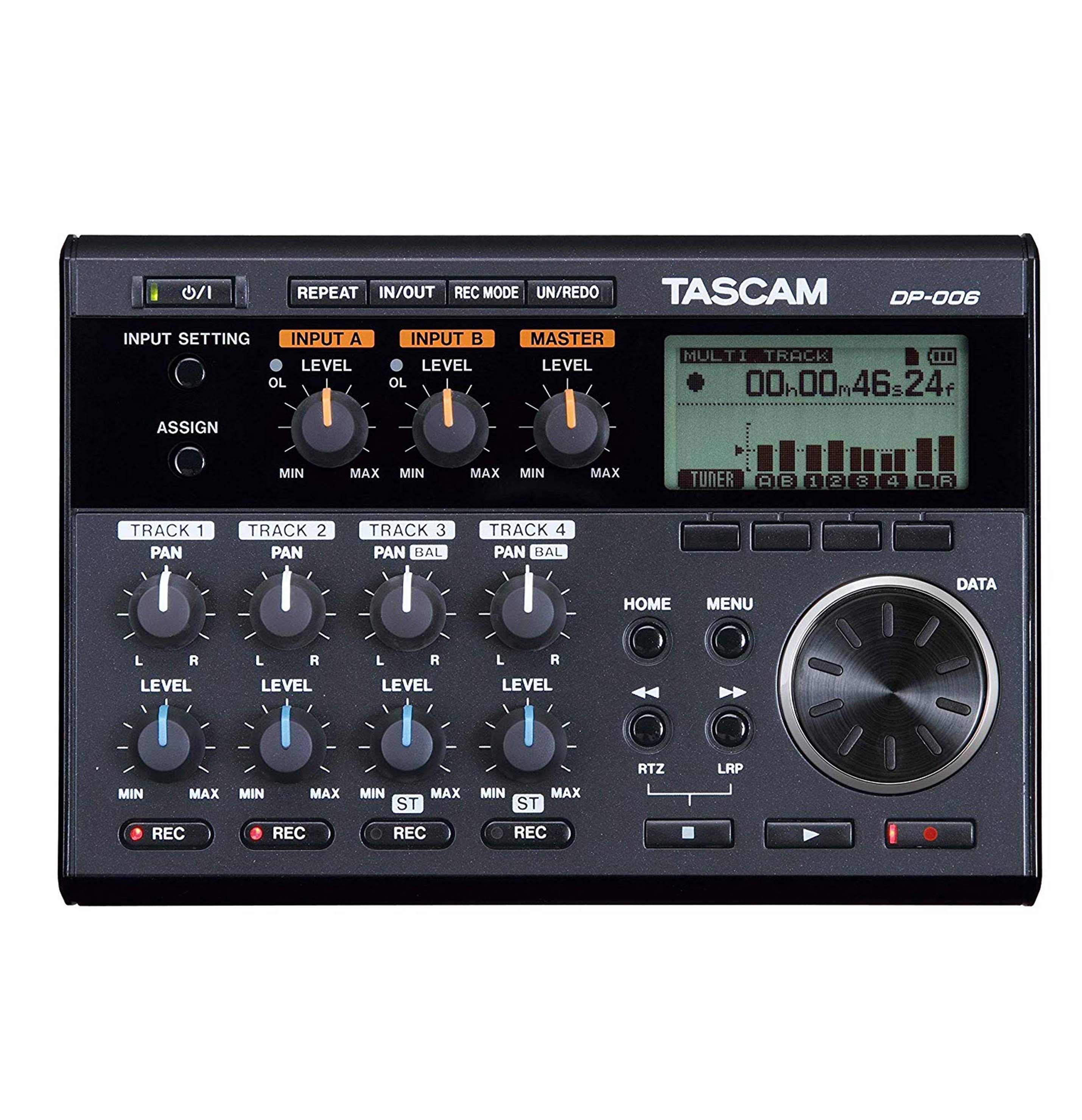 Tascam DP-006 6-Track Digital Pocketstudio Multi-Track Audio Recorder