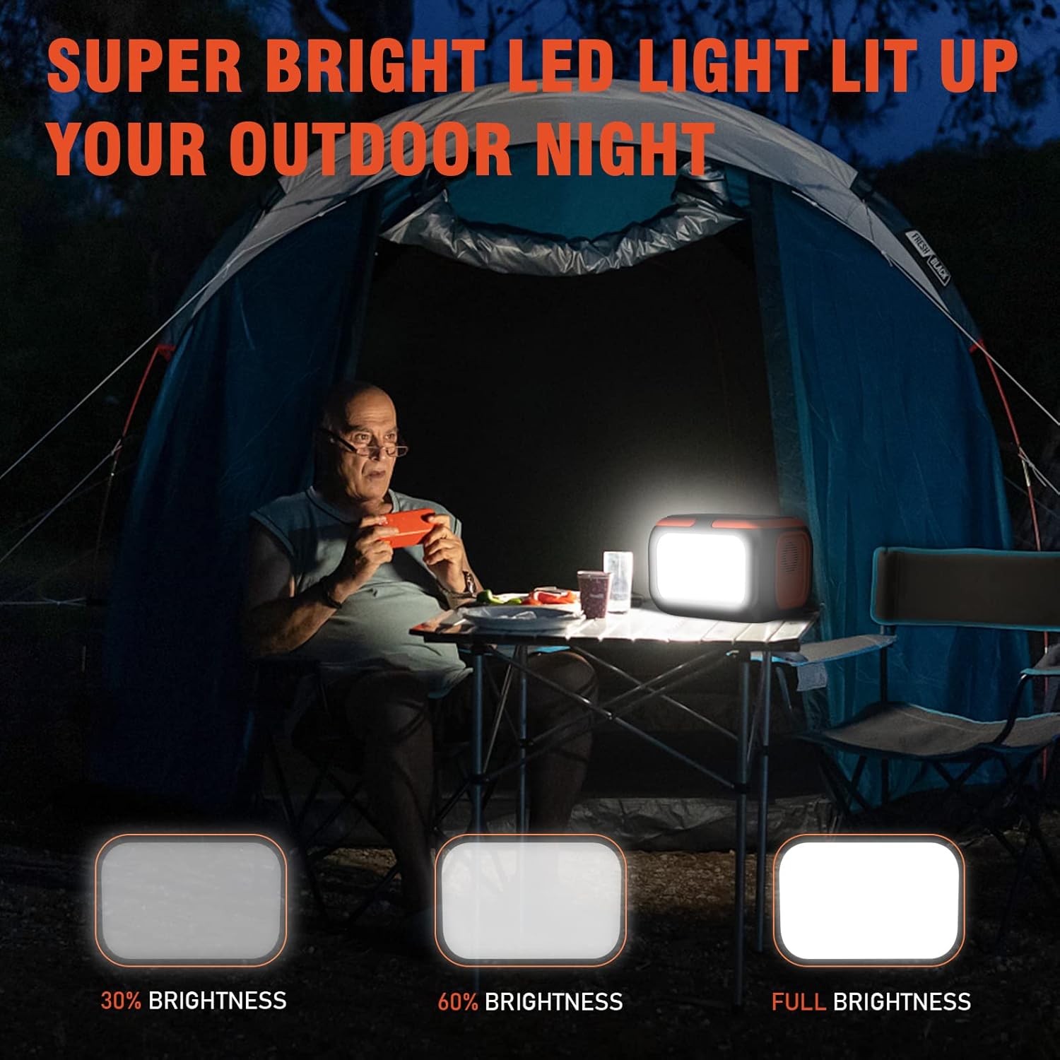 296Wh 600W Portable Power Station with 60W Solar Panel, Solar Generator Outdoor Backup Battery Supply with AC Outlet for Tent Camping, Home Emergency, Traveling, RV Trip
