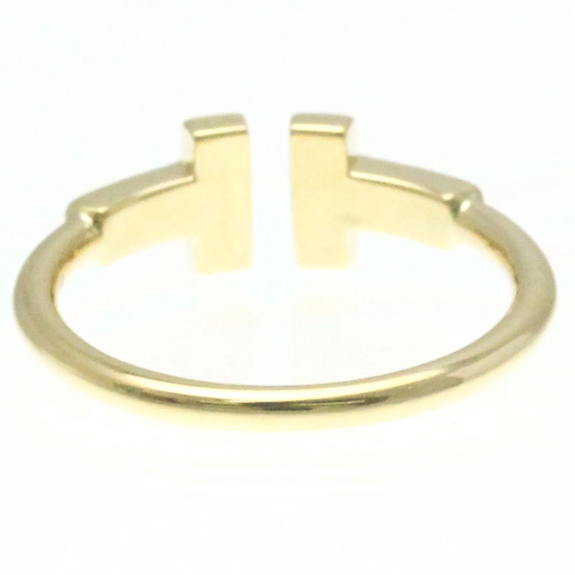 Pre-Owned Tiffany T Wire Ring Yellow Gold (18K) Fashion Diamond Band Ring Gold (Good)