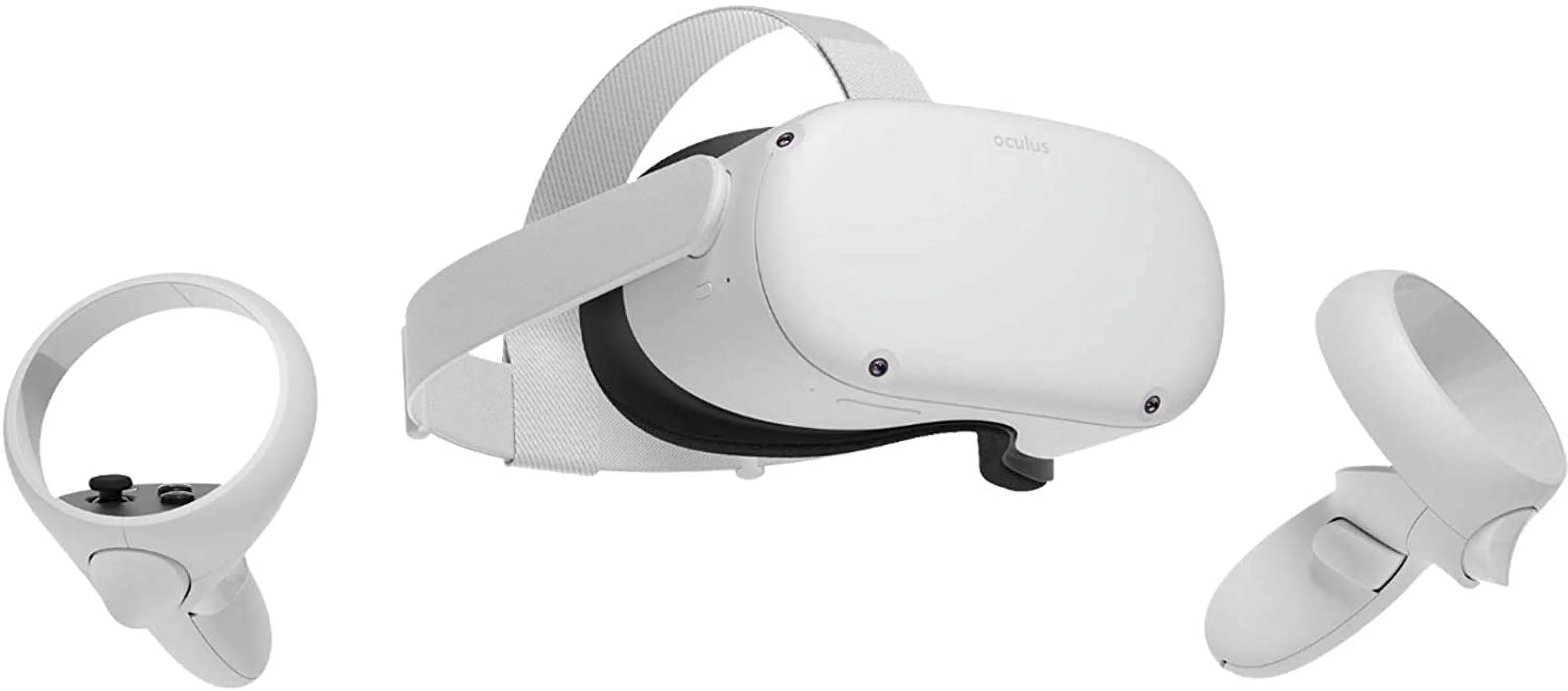 2021 Meta Oculus Quest 2 All-In-One VR Headset, Touch Controllers, 256GB SSD, 1832x1920 up to 90 Hz Refresh Rate LCD, 3D Audio, Mytrix Head Strap, Carrying Case, Earphone