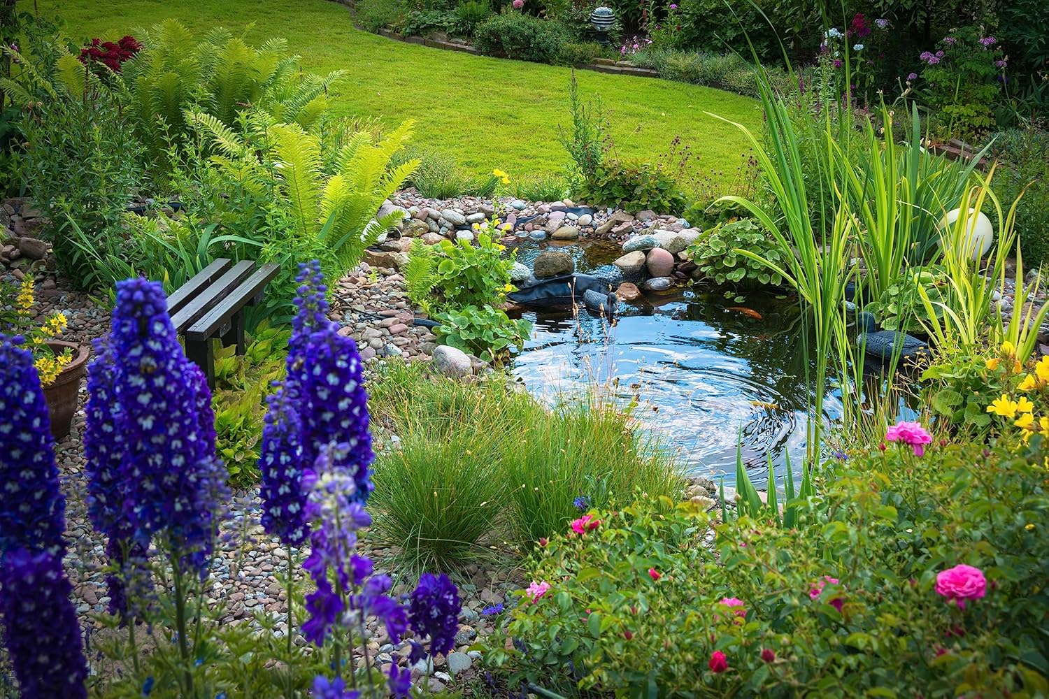 HALF OFF PONDS PondBuilder Elite 5200 Complete Water Garden and Pond Kit with 20 Foot x 25 Foot EPDM Liner - LP2