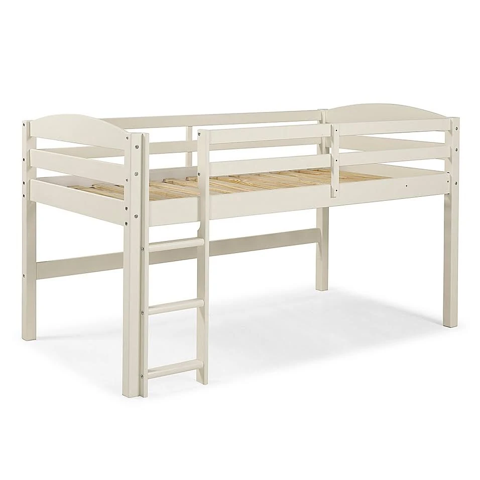 Forest Gate Twin Low-Loft Bed in White