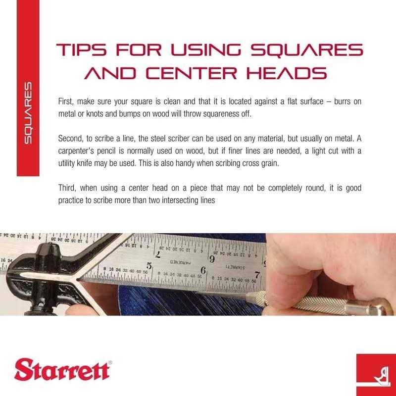 Starrett 12 Combination Square 50055 - Shop Hardware Tools Online Store
