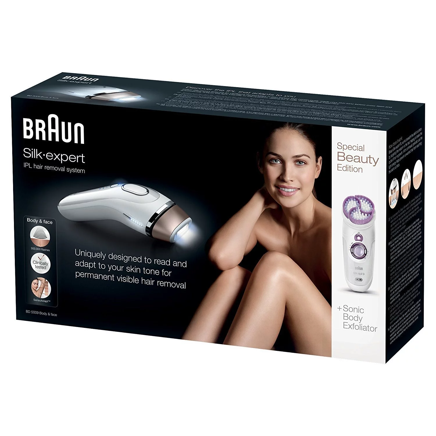 Braun Silk-expert IPL BD5009 Permanent Visible Hair Removal at Home for Body and Face