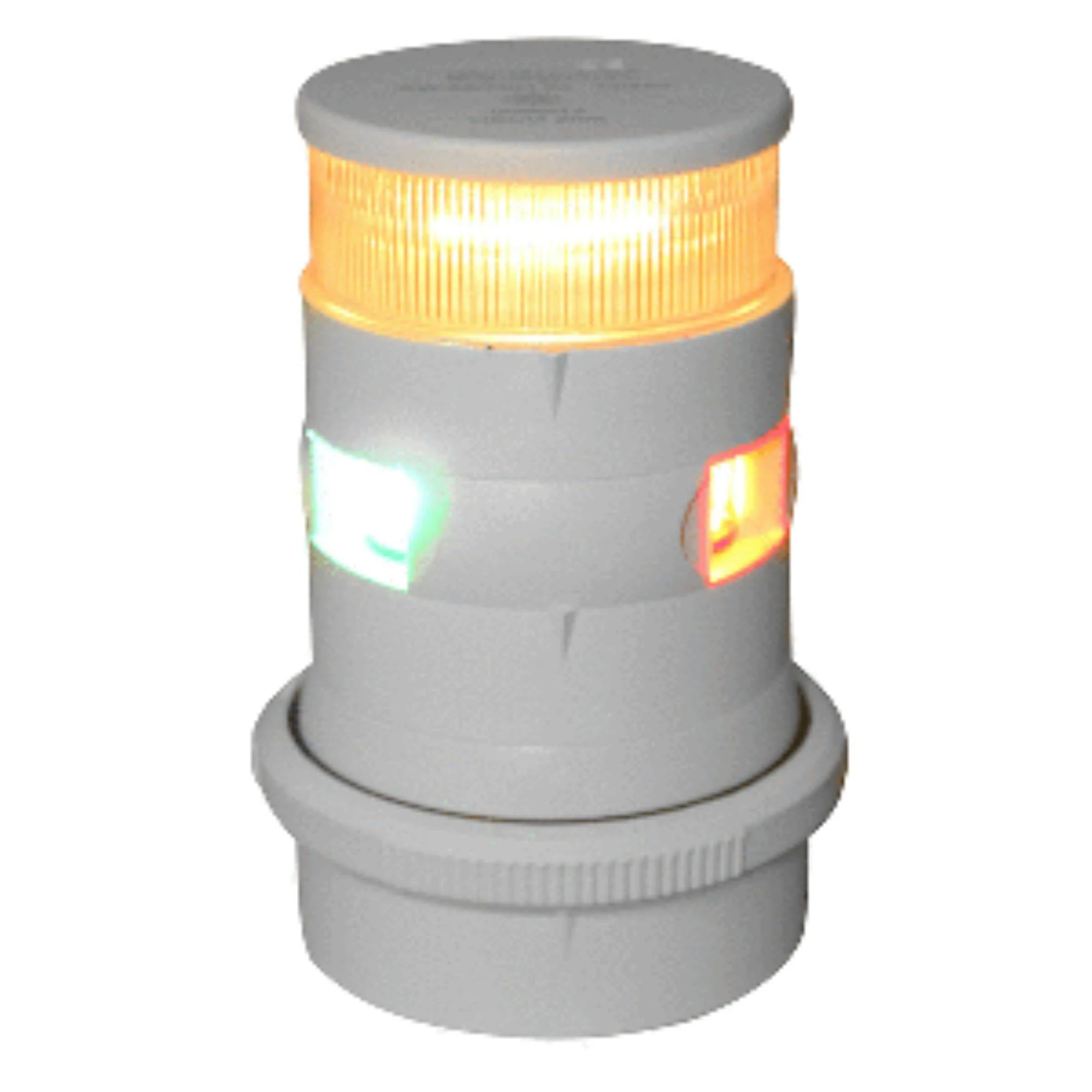 Aqua Signal 34707-7 Series 34 Tri-Color/Anchor Mast Mount LED Light - White Housing
