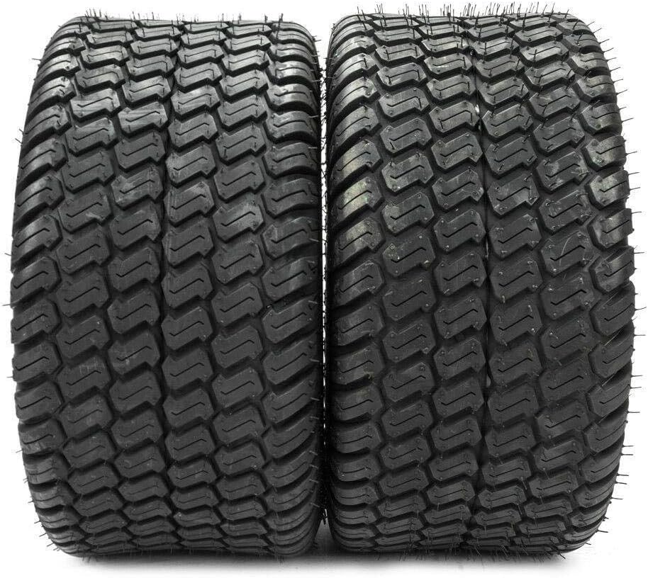 MOTORHOT 2Pcs 570LBS TIRES Tubeless 15x6.00-6 Turf Tires Lawn Mower Tractor OD:380mm Pack of 2