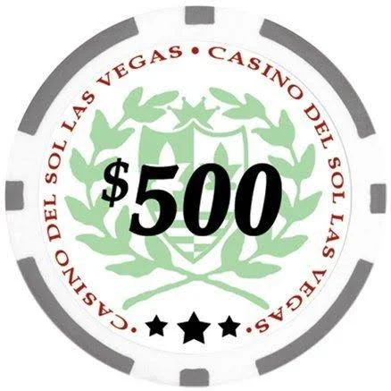 Da Vinci Professional Casino Del Sol Poker Chips Set with Case (Set of 500), 11.5Gm