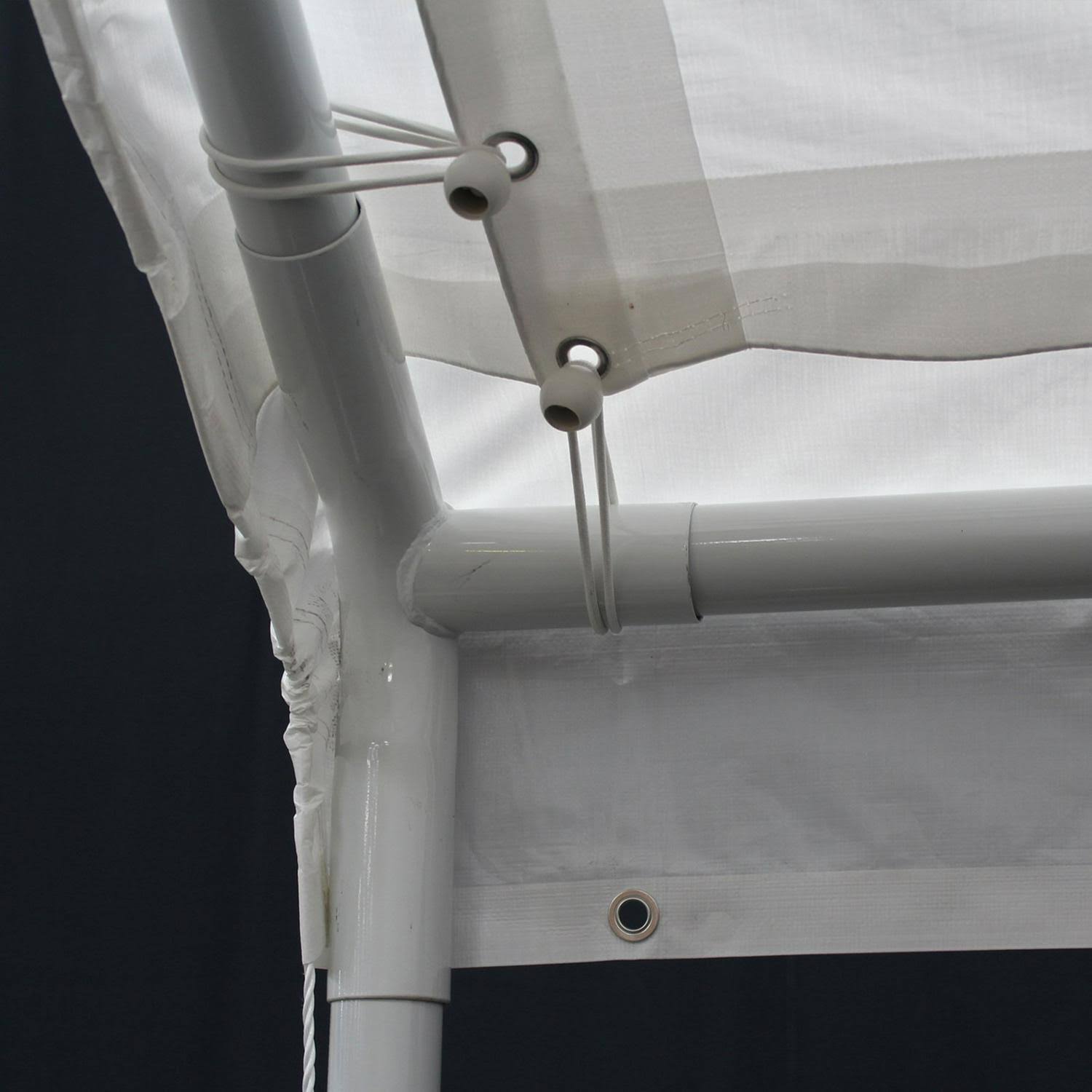 King Canopy 10 x 13 ft. White Drawstring Replacement Cover