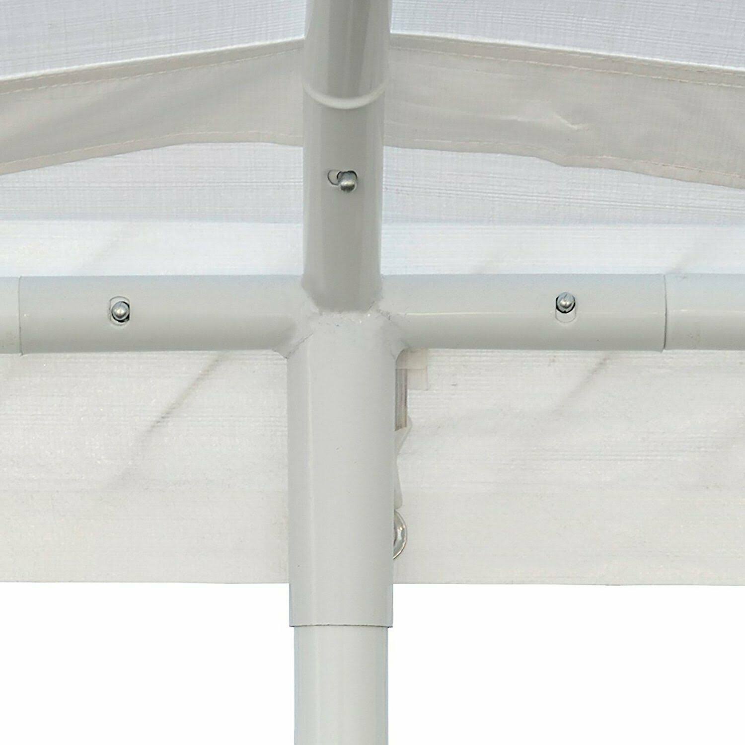 10x20 ft. Heavyduty Canopy Tent Steel Carport Garage Car Shelter Portable White