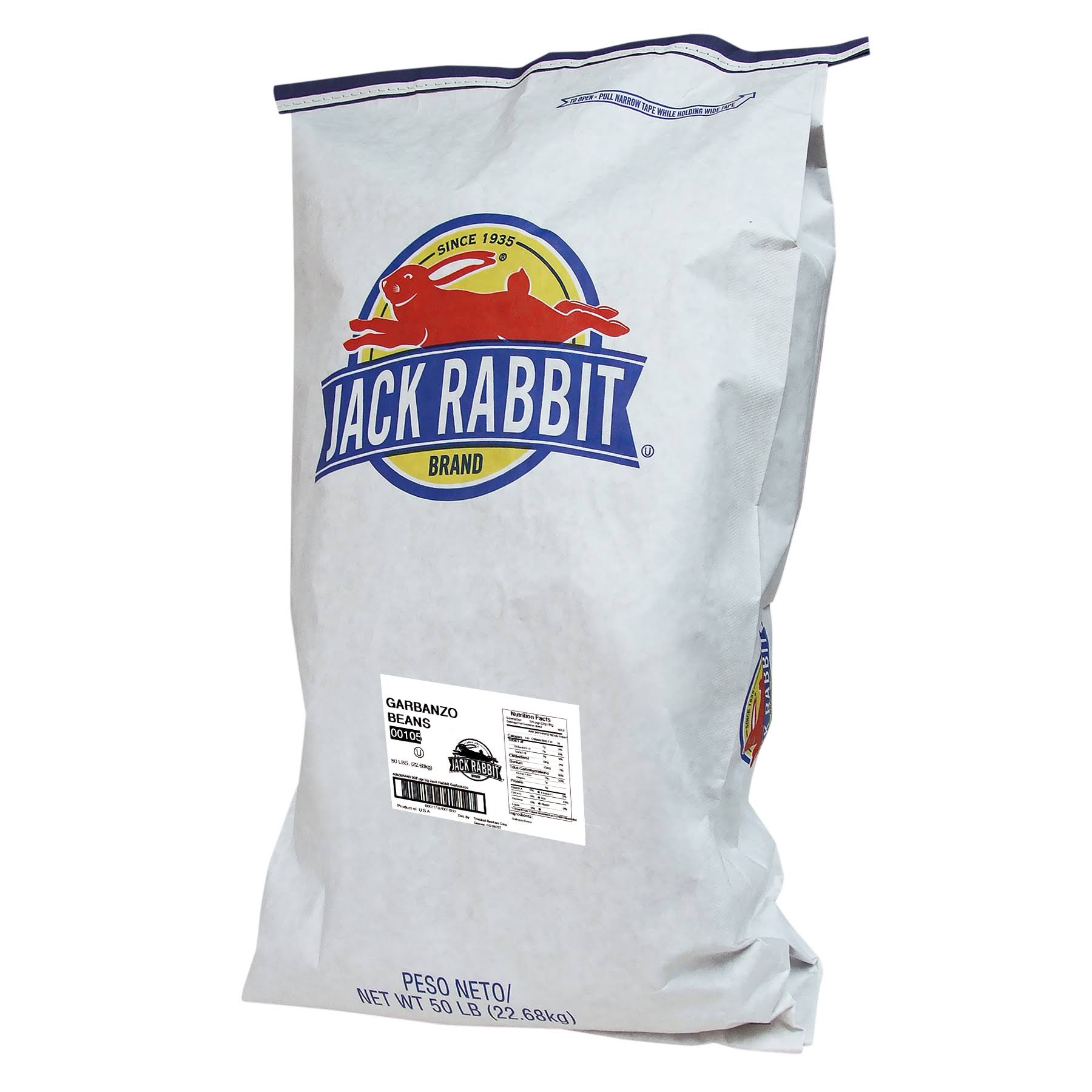 Jack Rabbit Garbanzo Beans - 50 lbs. - Megean