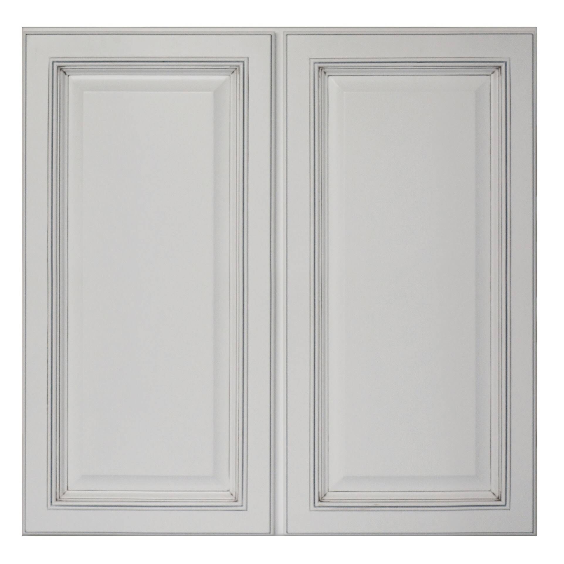 Sunny Wood Rlw3030-A Riley 30 inch Wide x 30 inch High Double Door Wall Cabinet, White