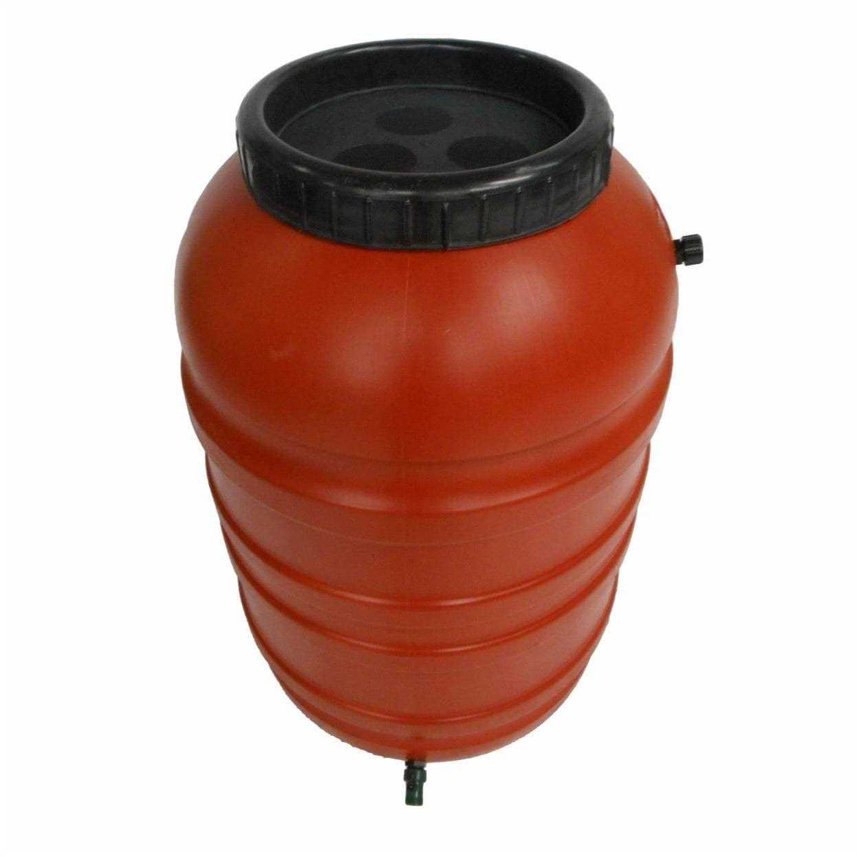 55 Gallon Terra Cotta Rain Barrel with Spigot and Overflow - Shop Hardware Tools Online Store