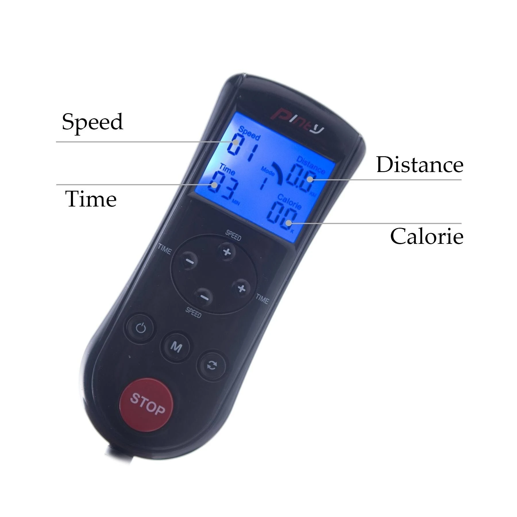 Pedal Exerciser Portable Mini Exercise Cycle with LED Display (Black)