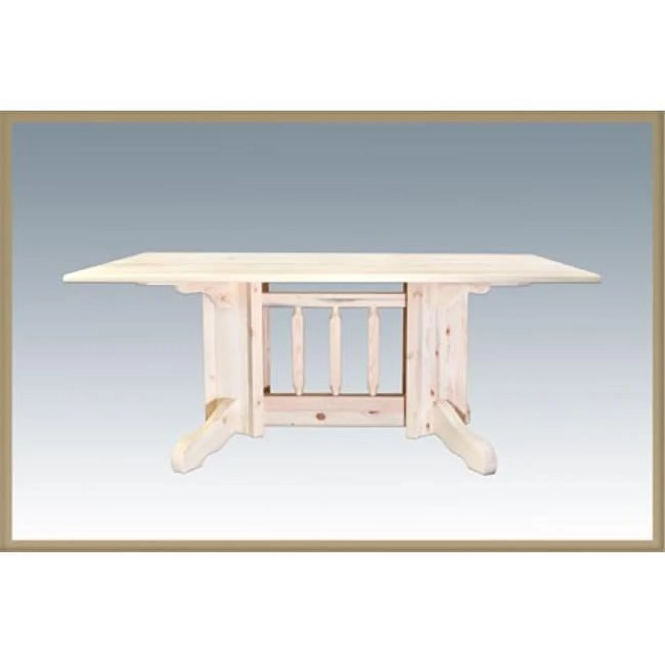 Montana Woodworks Homestead 72" Transitional Wood Dining Table in Natural
