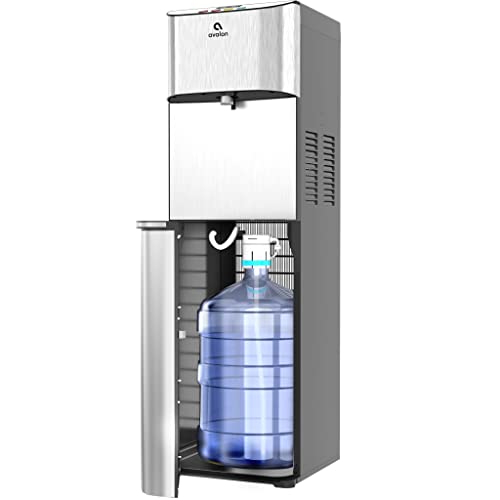 Avalon Electronic Bottom Loading Water Cooler Water Dispenser - 3 Temperatures, Hot, Cold & Room Water, Durable Stainless Steel Cabinet, Self Cleaning