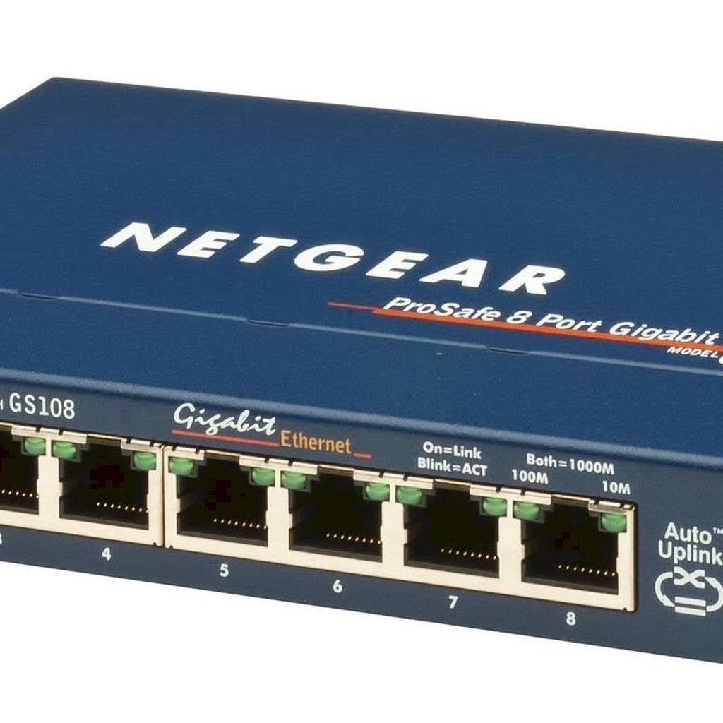 Netgear GS108 8-Port Gigabit Ethernet Unmanaged Switch