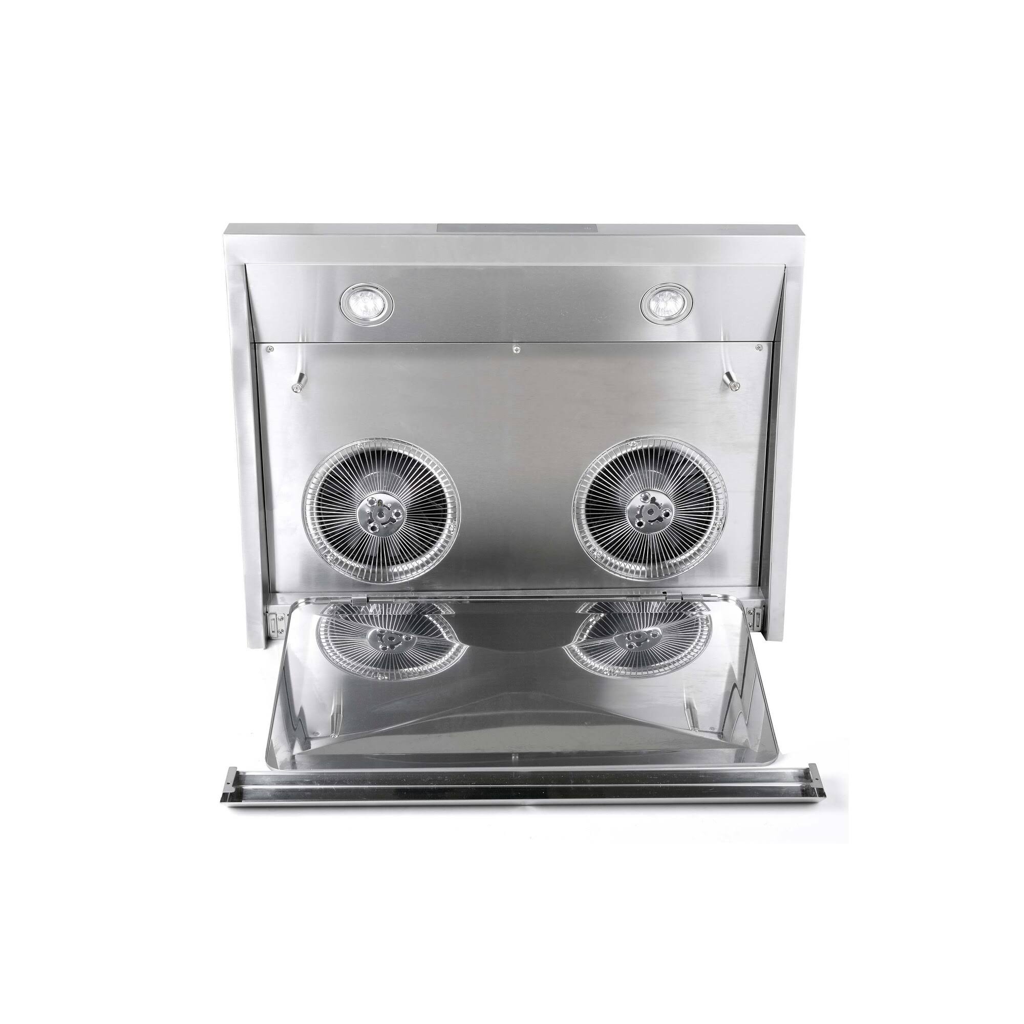 Hauslane PS38 30x22 Under Cabinet Range Hood , Atuo Steam Clean, 6 Speed, Energy-Saving LED - 30