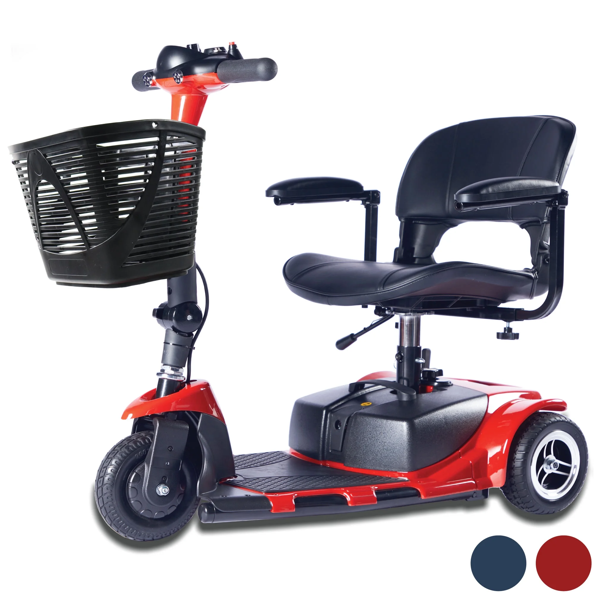 Zip'r Roo 3-Wheel Travel Mobility Scooter, Red