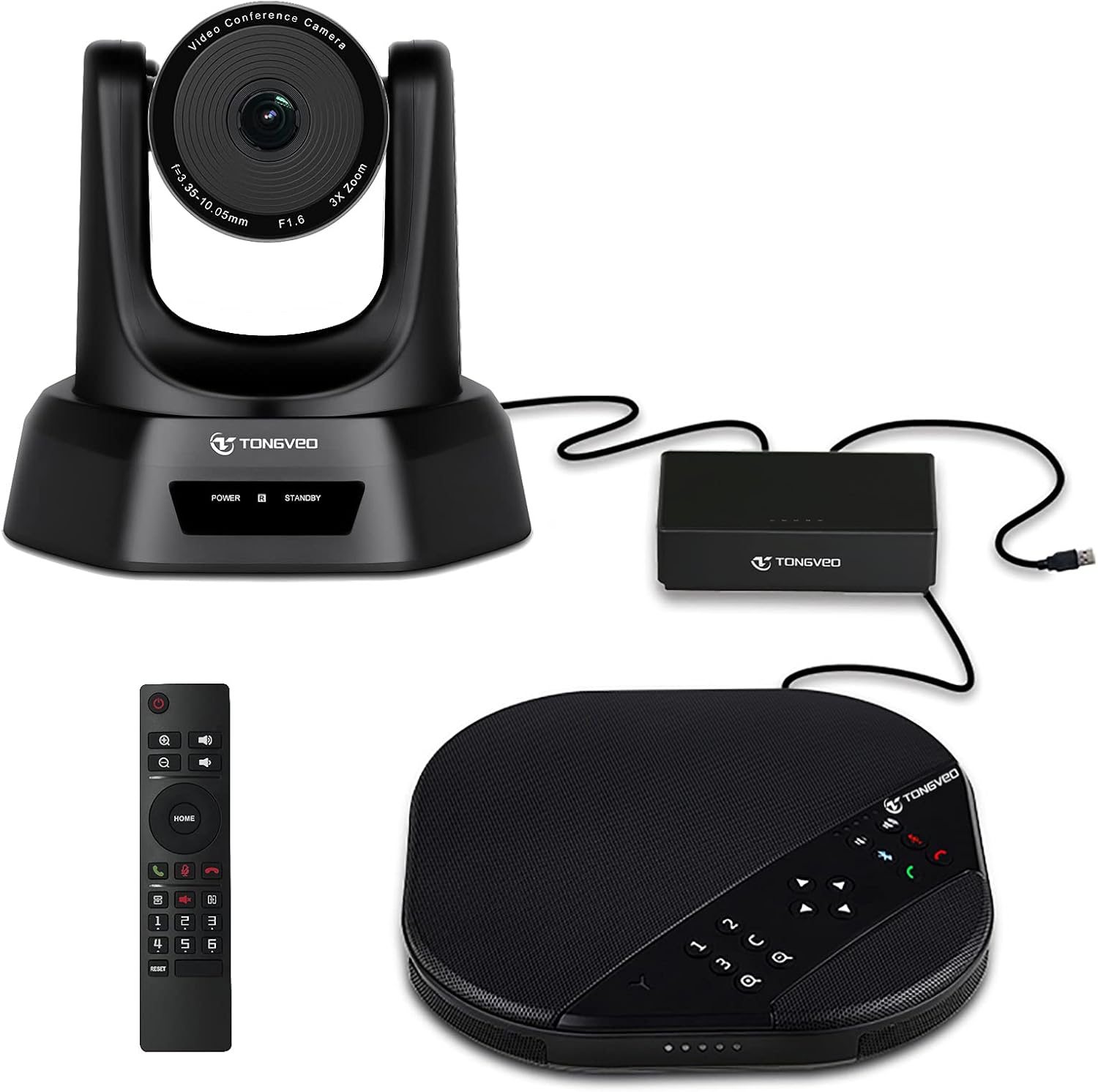 20X Optical Zoom PTZ Camera HDMI/SDI/USB, TONGVEO 1080P Video Conference Camera for Meeting Church Broadcast Live Streaming Online Learn, Works with Zoom, Skype, OBS and More