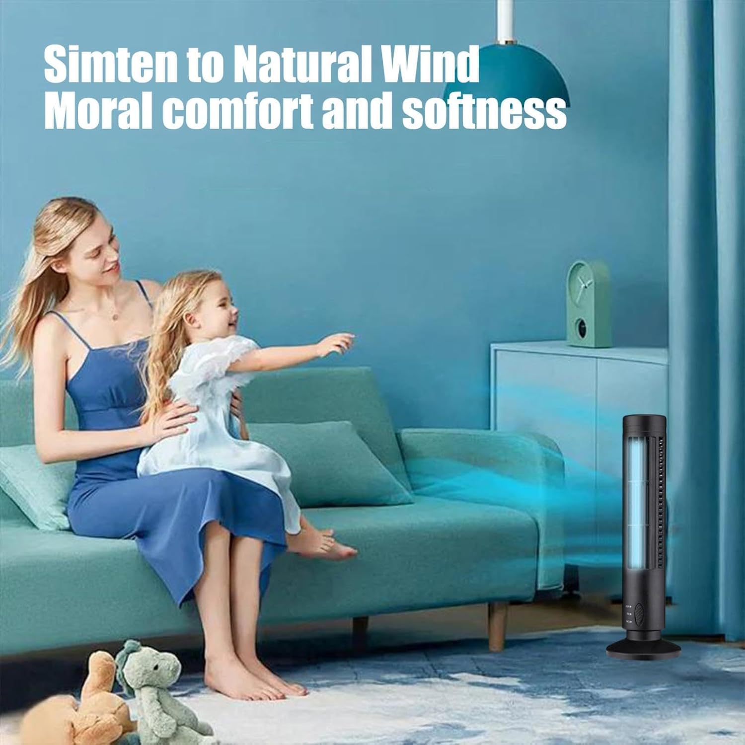Windowless Portable Air Conditioner Ac Units,Portable Fan Conditioner With Two Speeds Simulates Natural Wind,Small Indoor Outdoor Oscillating Swamp Cooler For Home Offices And Bedrooms