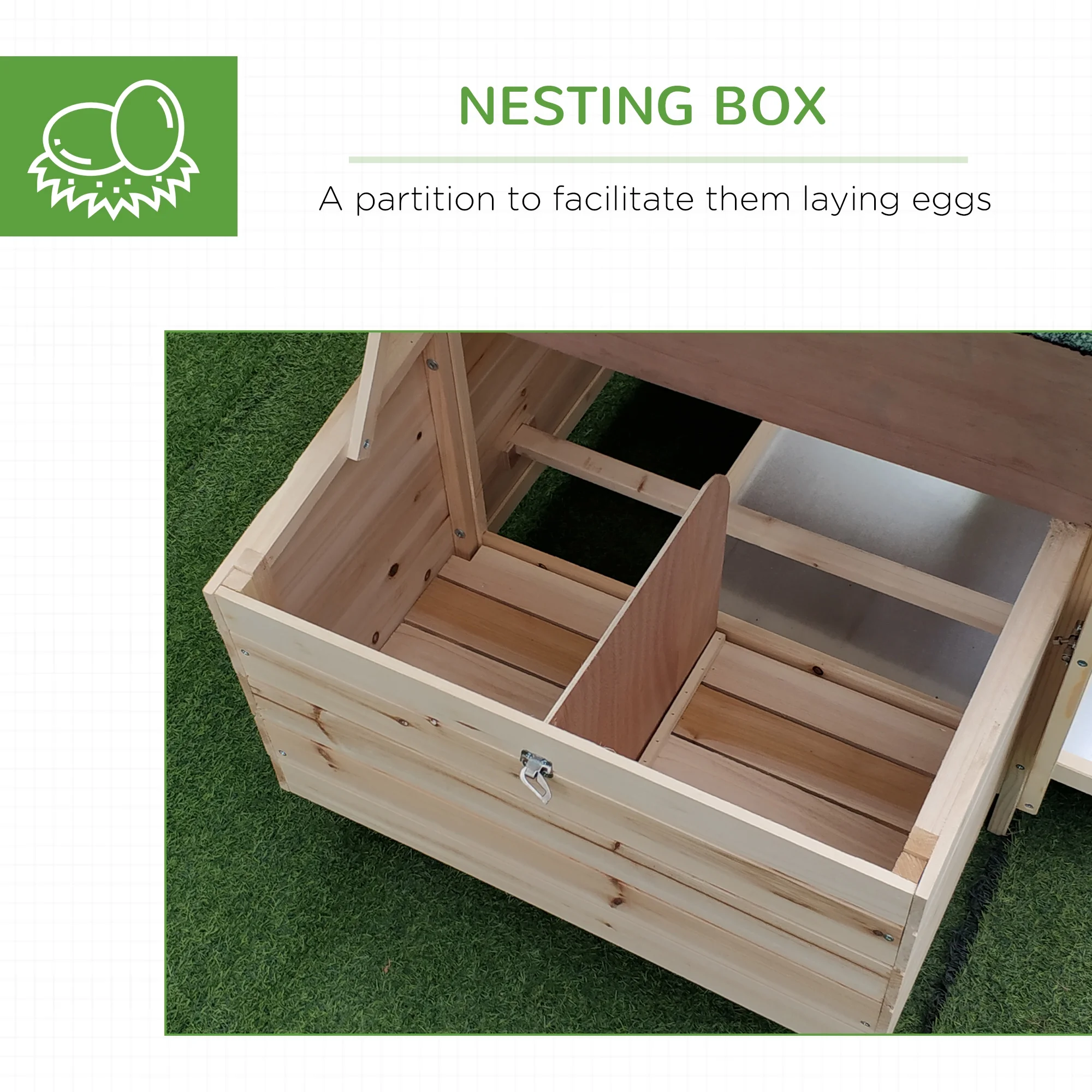 PawHut Chicken Coop Hen House /w Cottage Style - Curated Treasures Market
