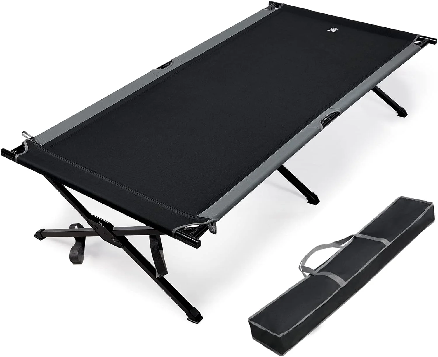 YANPO Extra Wide Camping Cot for Adults Oversized XXL Sleeping Cots Folding Cot Bed with Carry Bag, 84.3" L x 41.9" W, Support to 550 lbs - Curated Treasures Market