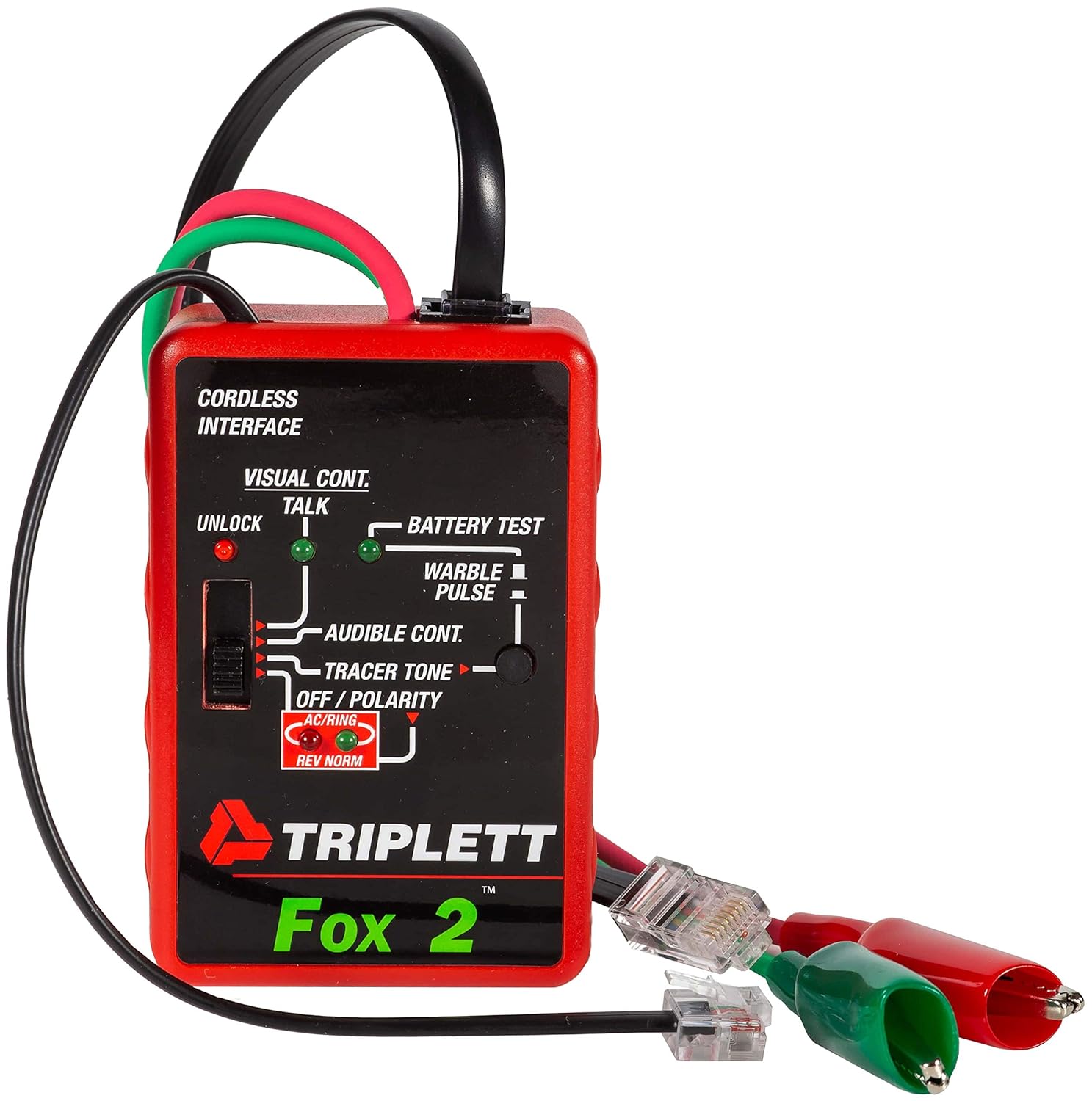 Triplett Fox & Hound Premium Tone and Probe Wire Tracing Kit Generates Multiple Tones with Adjustable Sensitivity for Electrical Wire, LAN Cable, Telephone, and More (3399)