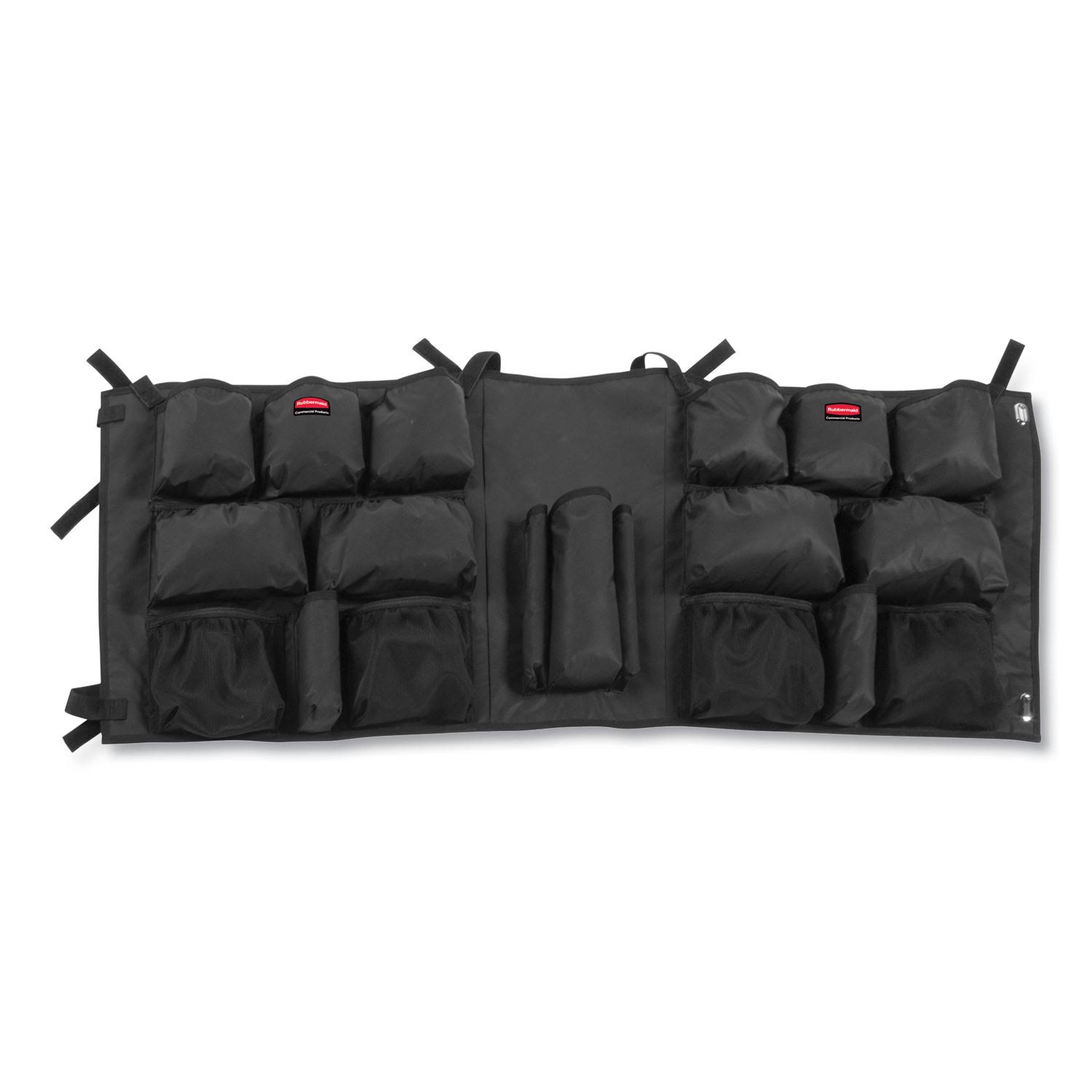 Rubbermaid Slim Jim Caddy Bag, 19 Compartments, 10.25W x 19H, Black