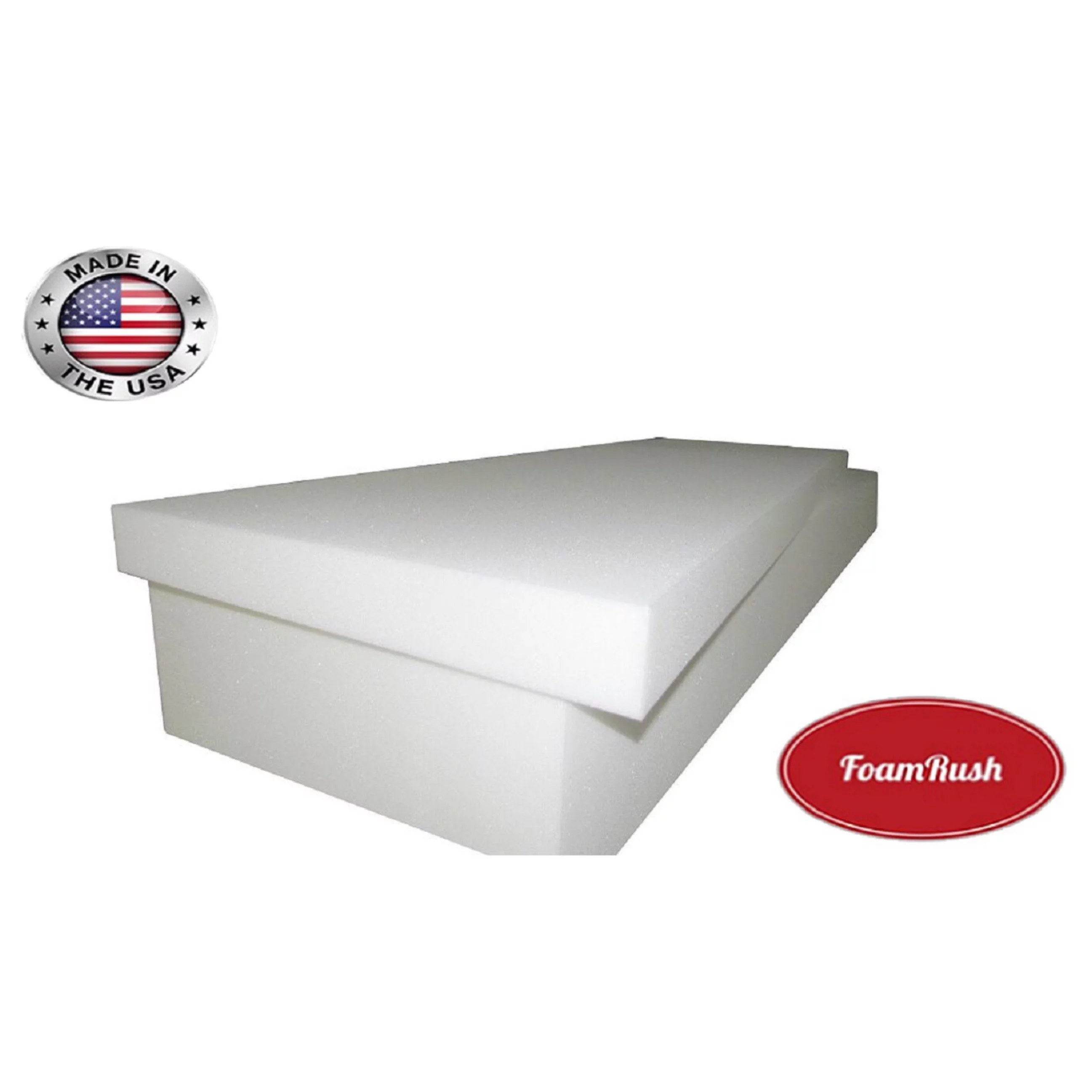FoamRush 4"Height x 36"Width x 72" Length Medium Density Upholstery Foam - Curated Treasures Market