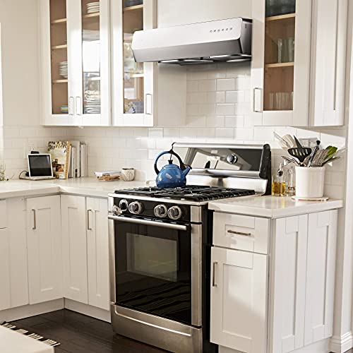 FOTILE Pixie Air Stainless Steel Under Cabinet Range Hood, 850 CFMs Kitchen Over Stove Exhaust Vent with LED Lights Dual AC Motors, Motion Control and Touchscreen
