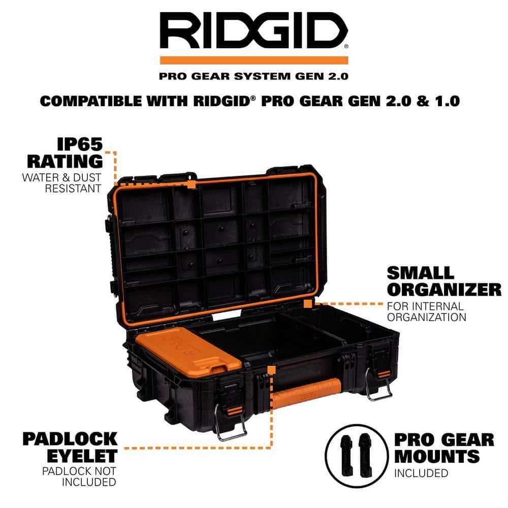 RIDGID 2.0 Pro 22 in. Gear System Rolling Tool Box and Tool Box and Tool Case - Shop Hardware Tools Online Store
