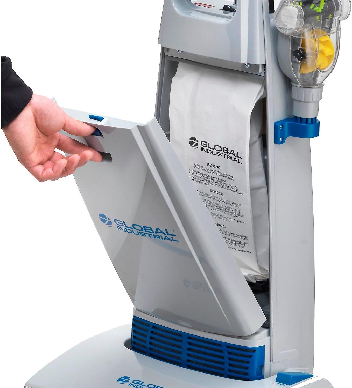 Global Industrial Commercial Upright Vacuum, 14" Cleaning Path
