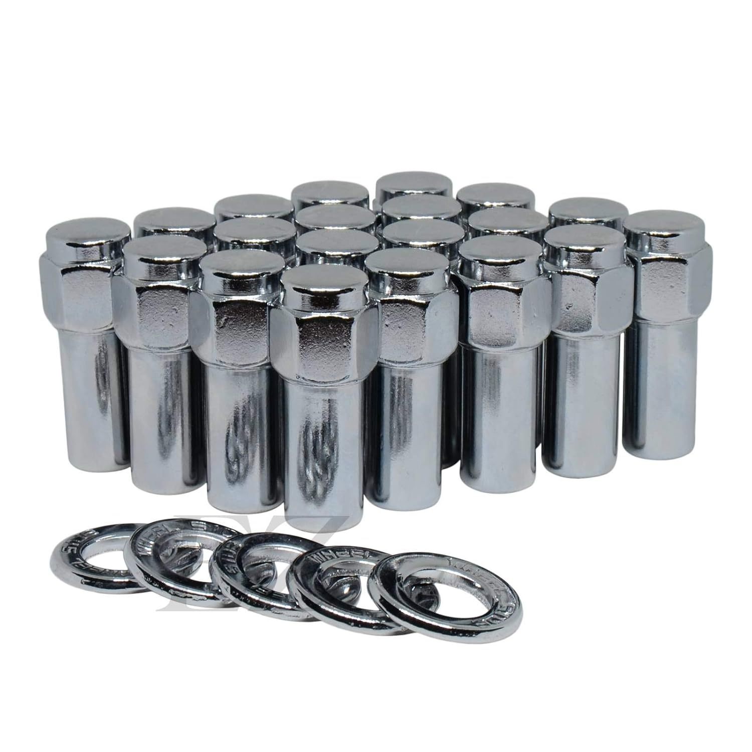 Cragar SST Mag Lug Nut 1/2"-20 with Center Washer Set of 20 Pcs Pack of 2