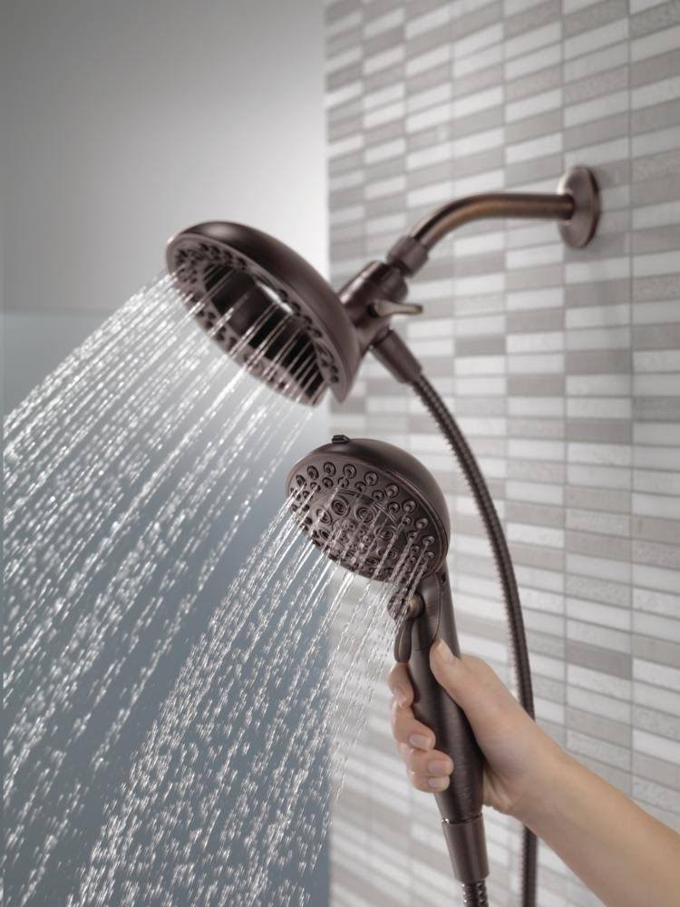 Delta 75588rb In2ition 2.5 GPM Dual Hand Held Rain Shower Heads 2 in 1 Combo... - Venetian Bronze