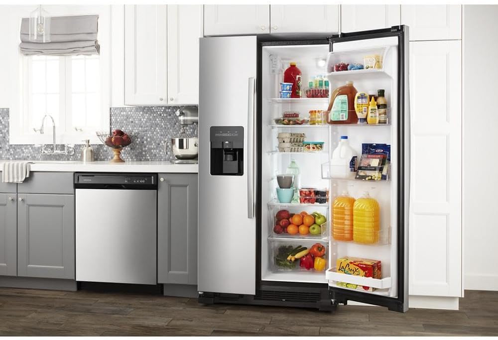 AMANA ASI2175GRS 21.4 Cu. Ft. Stainless Side-by-Side Refrigerator