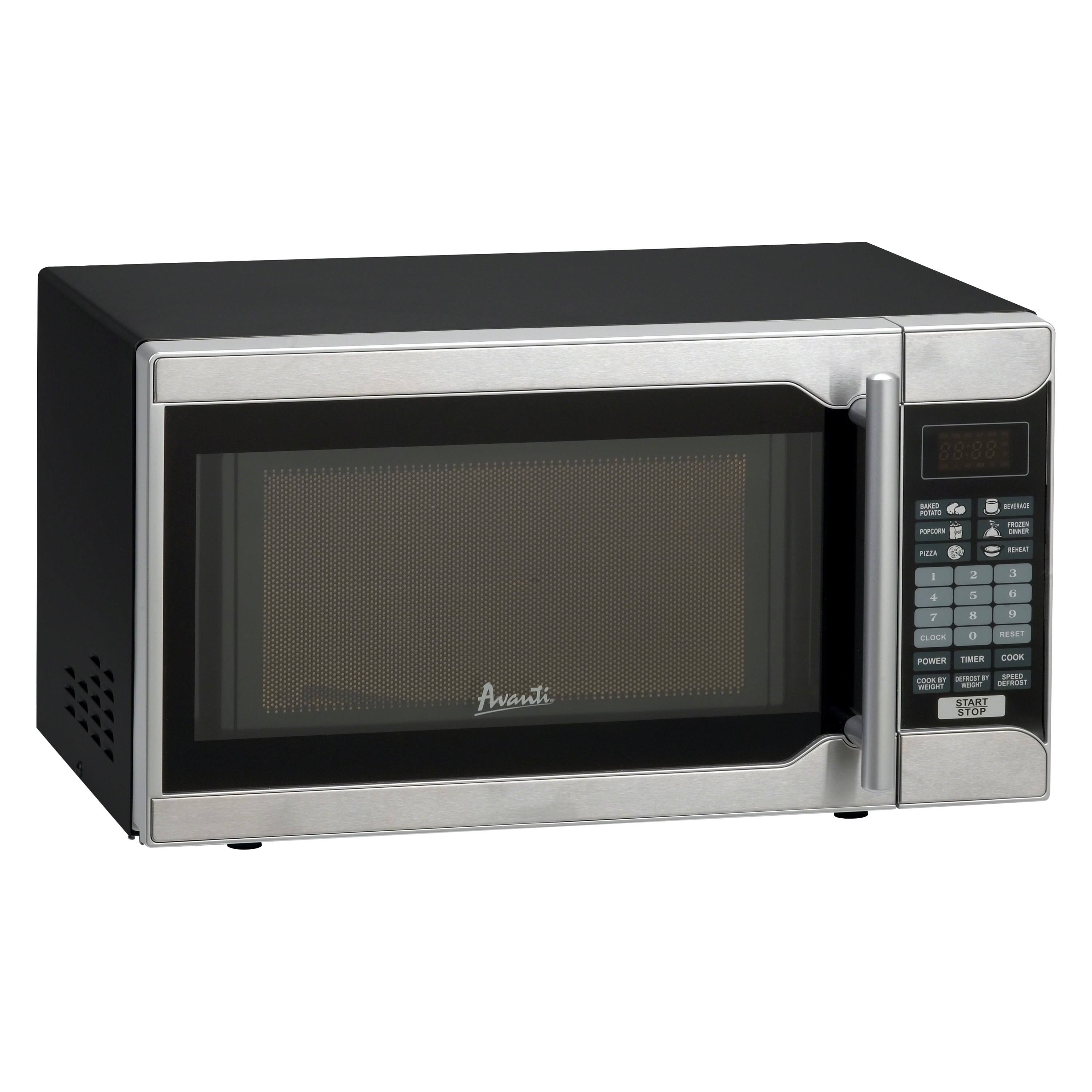 Avanti - 0.7 Cu. ft. Compact Microwave - Stainless Steel - Megean