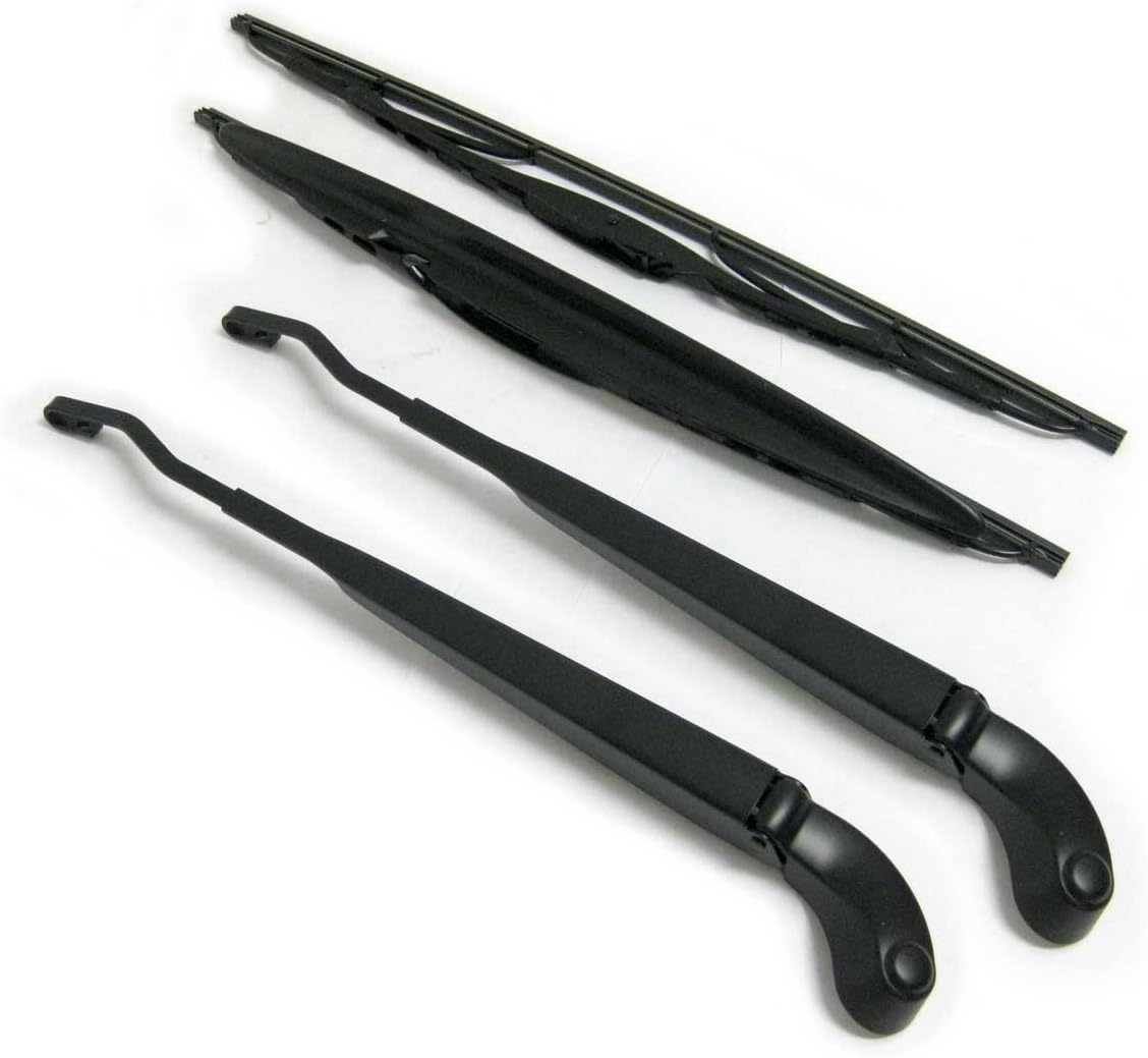 OEM Windshield Wiper Arm with Blade (Passenger and Driver Sides) Compatible with Mini Cooper and Cooper S R50, R52, R53, R54, R55, R56, R57 (2002 to 2012)