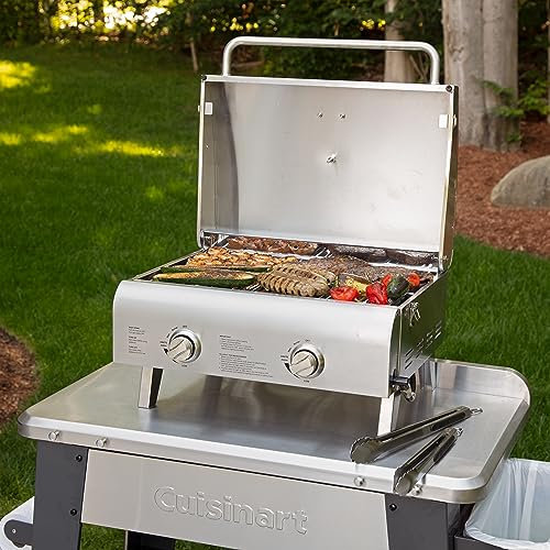 Cuisinart CGG-306 Chef's Style Portable Propane Tabletop, Professional Gas Grill