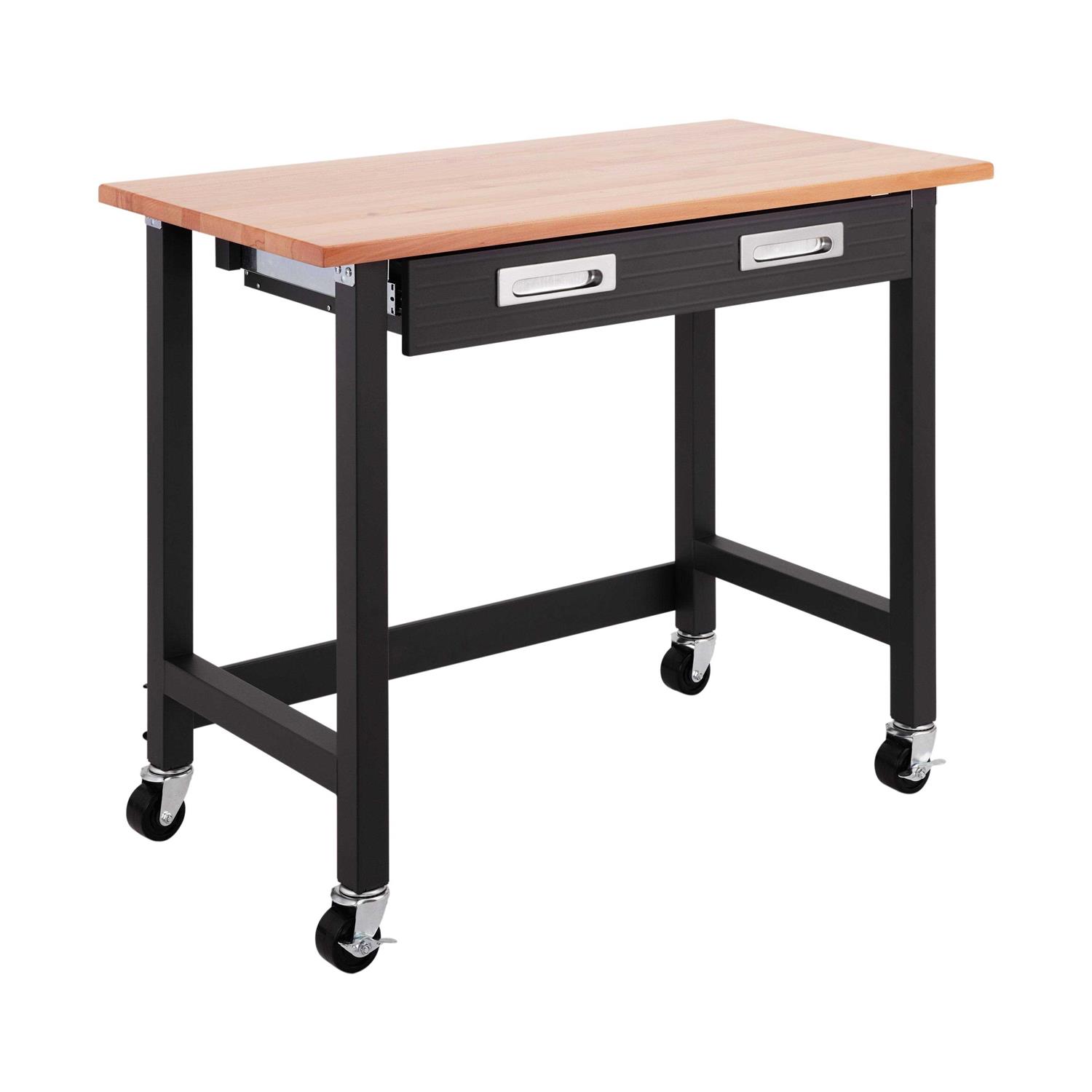 Seville Classics Ultragraphite Wood Top Workbench on Wheels - Shop Hardware Tools Online Store