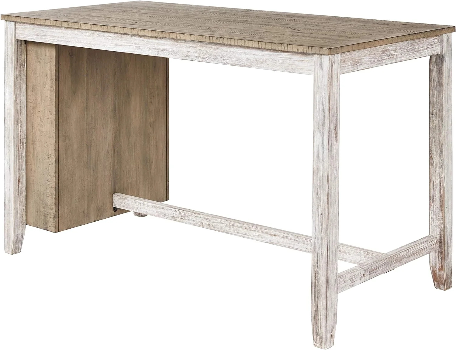 Signature Design by Ashley Casual Skempton Counter Height Dining Table  White/Light Brown