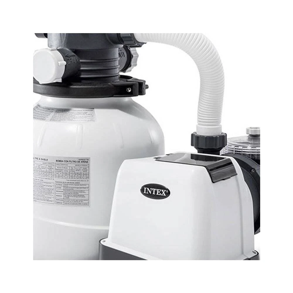 Intex 2100 GPH Above Ground Pool Sand Filter Pump with Automatic Timer