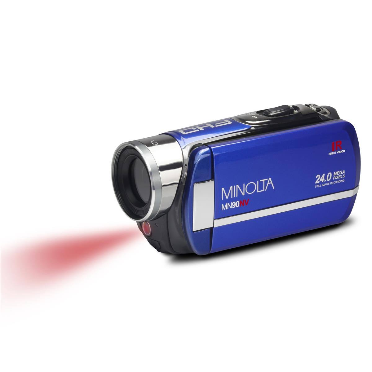 Minolta MN90NV-BL Full HD 1080p IR Night Vision Camcorder Blue