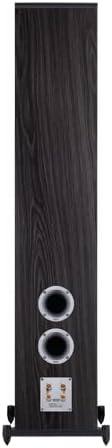 HECO Aurora 1000 3 Way, Dual 8" Floorstanding Speaker in Black with Fluctus Tweeter with 28 mm Fabric Dome and Computer-Optimized Front Panel for Perfect Dispersion