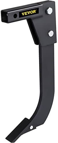 VEVOR Hitch Mounted Ripper, 18" Shank Length Box Scraper Shank, 4 Hole Site Box Blade for Tractor, 2 Locating Pins Ripper Shank, 2 Plough Tips Box Blade Shank Teeth Pack of 2